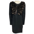 Load image into Gallery viewer, Marni Charcoal Grey / Copper Metallic Paillette Embellished Wool Dress
