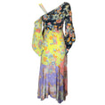 Load image into Gallery viewer, Peter Pilotto Multicolored Printed Crepe Long Half Wrap Dress
