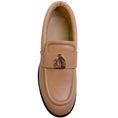 Load image into Gallery viewer, Lanvin Beige Leather M&E Loafers