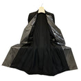 Load image into Gallery viewer, Sapio Black / Silver Metallic Wool Gabardine Smoking Coat