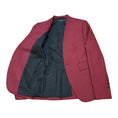 Load image into Gallery viewer, Sapio Bordeaux Red Collarless Blazer