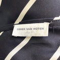 Load image into Gallery viewer, Dries Van Noten Black / White Striped Sleeveless Silk Dress
