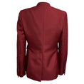 Load image into Gallery viewer, Sapio Bordeaux Red Collarless Blazer