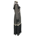 Load image into Gallery viewer, Celine Black / Off White Printed Viscose Prairie Dress