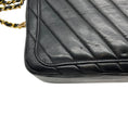 Load image into Gallery viewer, Chanel Vintage Black Leather Chevron Stitched Shoulder Bag