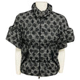Load image into Gallery viewer, Moschino Cheap and Chic Black / White Short Sleeved Zip Front Tweed Jacket