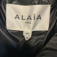 Load image into Gallery viewer, Alaia Black Nylon and Ribbed Knit Zip Front Puffer Coat