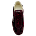 Load image into Gallery viewer, Gucci G75 Burgundy Velvet / Suede Sneakers