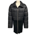 Load image into Gallery viewer, Alaia Black Nylon and Ribbed Knit Zip Front Puffer Coat