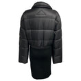 Load image into Gallery viewer, Alaia Black Nylon and Ribbed Knit Zip Front Puffer Coat