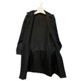 Load image into Gallery viewer, Costume National Black Metallic Reversible Houndstooth Jacquard Coat with Belt