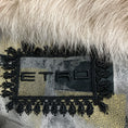Load image into Gallery viewer, Etro Ivory Rabbit Fur Cape with Fox Fur Collar and Silk Lining