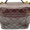 Load image into Gallery viewer, Chanel Burgundy Quilted Leather Vanity Case