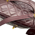 Load image into Gallery viewer, Chanel Burgundy Quilted Leather Vanity Case