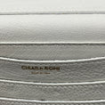 Load image into Gallery viewer, Chiara Boni White Elena Vitello Arno Leather Clutch with Chain Strap