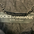 Load image into Gallery viewer, Dolce & Gabbana Black Double Breasted Brocade Coat with Jewel Buttons