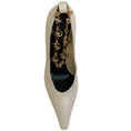 Load image into Gallery viewer, Lanvin Plaster Leather Swing Chain Pumps