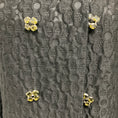 Load image into Gallery viewer, Dolce & Gabbana Black Double Breasted Brocade Coat with Jewel Buttons