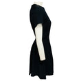 Load image into Gallery viewer, Proenza Schouler Black Short Sleeved Crepe and Satin Mini Dress