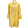 Load image into Gallery viewer, Talbot Runhof Yellow Metallic Jacquard Coat