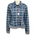 Load image into Gallery viewer, Molly Goddard Blue Alfie Checked Denim Jacket