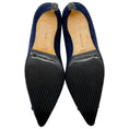 Load image into Gallery viewer, Manolo Blahnik Navy Blue Suede Maysale Pumps