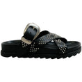 Load image into Gallery viewer, Barbara Bui Black Leather Studded Slide Sandals