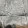 Load image into Gallery viewer, Chanel Black Leather A Line Skirt