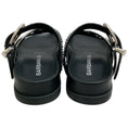 Load image into Gallery viewer, Barbara Bui Black Leather Studded Slide Sandals