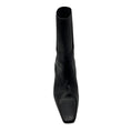 Load image into Gallery viewer, Toteme Black Leather Low Heel Pull On Ankle Booties with Elastic Band
