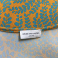 Load image into Gallery viewer, Dries Van Noten Orange / Turquoise Printed Short Sleeved Viscose Crepe Midi Dress
