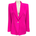 Load image into Gallery viewer, Barbara Bui Hot Pink Tailored One Button Crepe Blazer Jacket