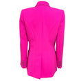 Load image into Gallery viewer, Barbara Bui Hot Pink Tailored One Button Crepe Blazer Jacket