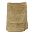 Load image into Gallery viewer, Brunello Cucinelli Taupe Beige Suede Mini Skirt with Monili