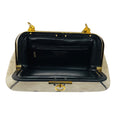 Load image into Gallery viewer, Roberta di Camerino Beige / Brown / Black Velvet and Leather Top Handle Bag with Gold Hardware