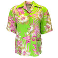 Load image into Gallery viewer, Gucci Green Multi Floral Printed Silk Bowling Shirt
