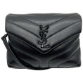 Load image into Gallery viewer, Saint Laurent Black Leather Toy LouLou Crossbody Bag