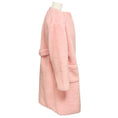 Load image into Gallery viewer, Rochas Pink Collarless Sherpa Coat