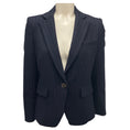 Load image into Gallery viewer, Veronica Beard Navy Multi Tyra Pinstriped Dickey Jacket