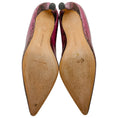 Load image into Gallery viewer, Manolo Blahnik Pink / Brown Python Embossed Leather Pumps