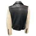 Load image into Gallery viewer, Mackage Black Baya Lambskin Leather and Shearling Biker Jacket