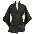 Load image into Gallery viewer, Burberry Black Cape Style Wool and Nylon Coat