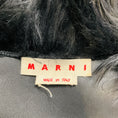Load image into Gallery viewer, Marni Olive Green / Black Colorblock Zip Front Short Sleeved Lamb Shearling Fur Coat