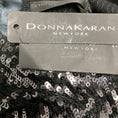 Load image into Gallery viewer, Donna Karan Black Sequined Wetlook Cashmere Sleeveless Dress