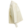 Load image into Gallery viewer, Nude Off White Milano Stitch Knit Short Sleeved Shirt Jacket with Pockets