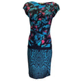 Load image into Gallery viewer, Roberto Cavalli Blue / Pink Multi Printed Jersey Stretch Midi Dress
