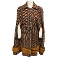 Load image into Gallery viewer, Missoni Brown Wool Knit Cape with Fur Trim