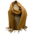 Load image into Gallery viewer, Loro Piana Camel Fringed Cashmere Scarf