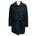 Load image into Gallery viewer, Chloe Anthracite Grey Belted Wool Coat with Asymmetrical Buttons