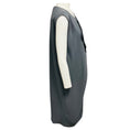 Load image into Gallery viewer, Max Mara Slate Grey Draped Detail Sleeveless Crepe Midi Dress